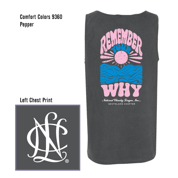 NCL Southlake Chapter "Remember Your Why" Comfort Colors Boxy Tee