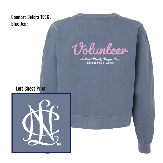 NCL Southlake Chapter "NCL Volunteer" Comfort Colors Crew Sweatshirt