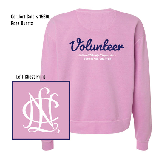 NCL Southlake Chapter "NCL Volunteer" Comfort Colors Crew Sweatshirt