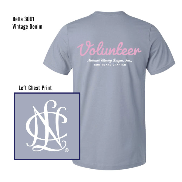 NCL Southlake Chapter "NCL Volunteer" Bella Canvas Jersey Tee