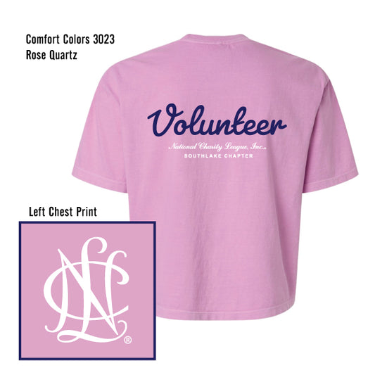 NCL Southlake Chapter "NCL Volunteer" Comfort Colors Boxy Tee